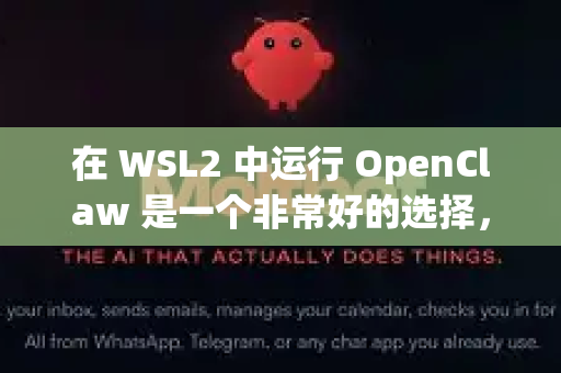 在 WSL2 中运行 OpenClaw 是一个非常好的选择，因为它结合了 Windows 的易用性和 Linux 环境对 AI 开发的友好支持。以下是完整的步骤