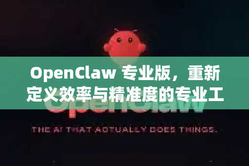 OpenClaw 专业版，重新定义效率与精准度的专业工具
