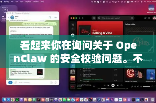 看起来你在询问关于 OpenClaw 的安全校验问题。不过我需要更多上下文才能提供准确信息