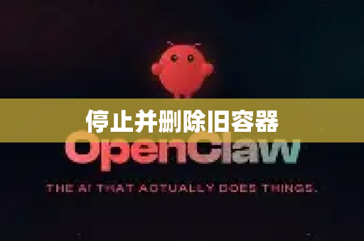 停止并删除旧容器