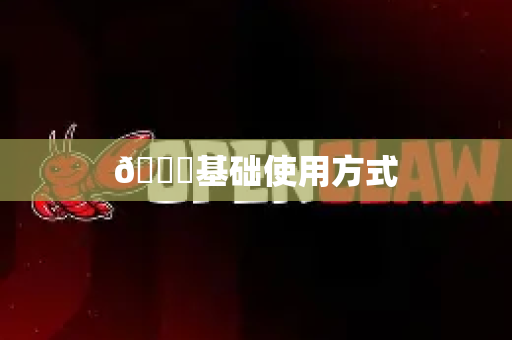 🔍基础使用方式